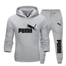 New Autumn and Winter Men's Pullover Hoodie + Pants 2-piece Fashionable and Trendy Fitness Jogging Casual Sportswear Set