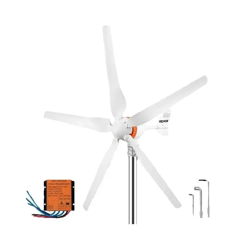 SucceBuy Wind Turbine Generator 300W 400W 500W With MPPT/Charge Controller Windmill RV Yacht Farm Small Wind Generator Home Use