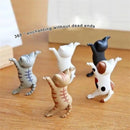 5 PCs Dancing Cat Figure Decoration Animation Cat Model Fashion Toy Enchanting Cat Capsule Toy Doll Cake Decoration