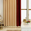 2pcs Curtain bedroom living room luxury flannelette color festival