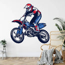 M741 Motorcycle Wall Sticker Motorcycle Racing Driver Highway Boy Room Removable Home Decor Sticker