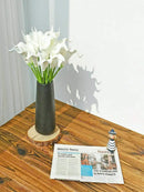 Real Touch Calla Lily Artificial Flowers, Flower Arrangement In Vase Home Decorations DIY Wedding Bouquet , Party Wedding Decorations