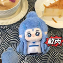 Nezha Ao Bing Anime Keychain Action Figures PVC/Acrylic Car Key Chain Ring Mini Figure Model Schoolbag Pendent Toy Kids Toy Gift