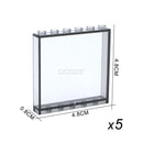 MARUMINE MOC Build Block Part Window Glass House Transparent Wall Panel 87552 87544 60581 87543 59349 Creative Brick Accessories