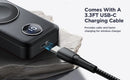 Joyroom Portable Wireless Charger for Apple Watch Series 8/Ultra/7/6/5/4/3/2/SE 2000mAh iWatch Charger Black Magnetic Power Bank