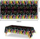 130*220cm Let Glow Birthday Party Disposable Waterproof Tablecloth Wedding Supplies Children Adult Party Theme Supply