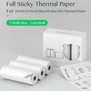 PeriPage 77x30mm Self-Adhesive Thermal Paper Sticker BPA-Free Printable Sticky Paper Roll for PeriPage A9/A9s/A9 Pro/A9 Max/A9s