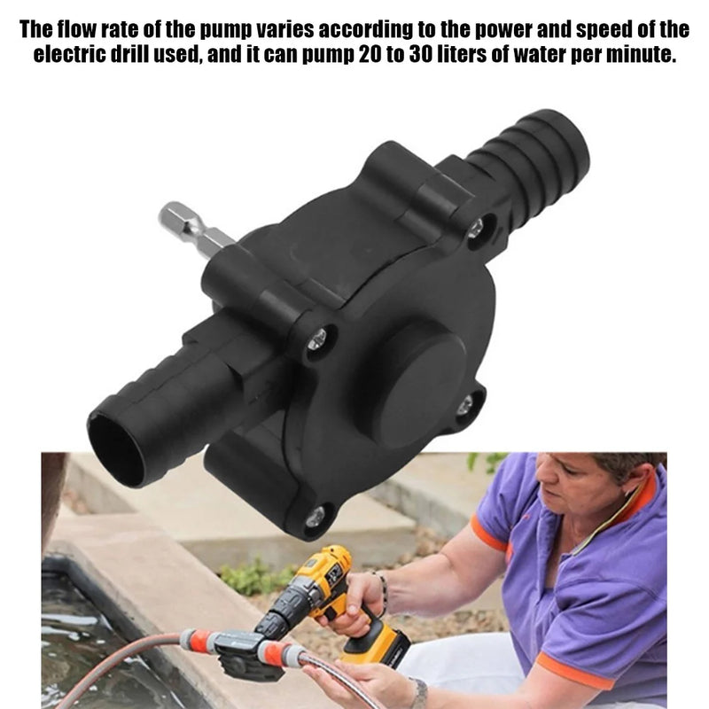 Diesel Oil Fluid Water Pump Electric Drill Pump Home Garden Outdoor Tool Mini Hand Self-priming Liquid Transfer Pumps Portable