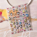 1PCS 5D Cartoon Kuromi Hello Kitty Nail Stickers Sanrio Animation Nail Art Decoration Sanrio Cute Melody Embossed Stickers