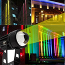 Outdoor LED Wall Spotlight 9W 12W For Home Landscape Lighting 110V 220V Pink Red Green Blue Golden Color Beam Lights Waterproof