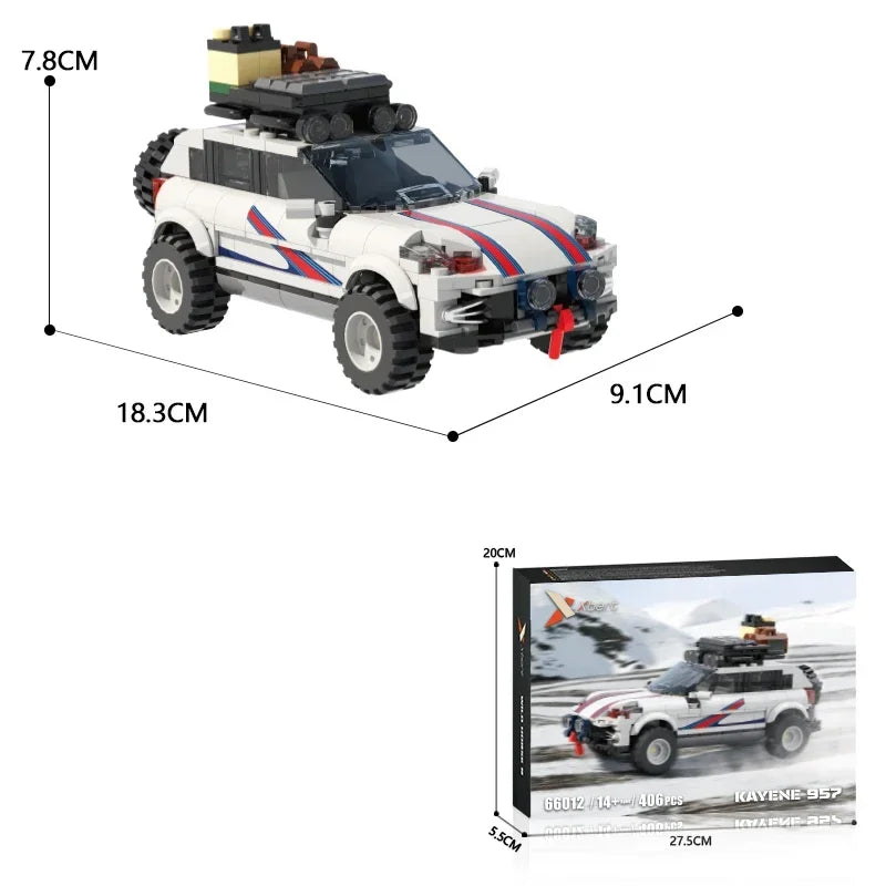 406PCS City Off-Road Vehicle Building Blocks Racing Car Model Bricks Collection Display Kids Educational DIY Toys Holiday Gifts