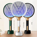 2-in-1 Electric Insect Racket Swatter Zapper 3000V USB Rechargeable Summer Mosquito Swatter Kill Fly Bug Zapper Mosquito Racket