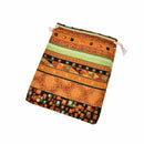 3er-Pack Baumwoll-Geschenkbeutel, mehrfarbig, Tribal Tribe, Kordelzug, Schmuckbeutel, Beutel, Verpackung, Aufbewahrung, chinesischer Ethno-Stil, 9,5 cm x 12 cm