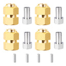 AXSPEED 7MM Brass Wheel Hex Hub Extender Adapters for TRX4M Bronco Defender K10 F-150 1/18 RC Crawler Car Model Accessories