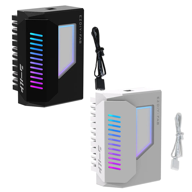 ATX 24Pin to 90/180 Degree Power Plug Adapter 5V Synchronization ARGB Adapter for Computer Motherboard Power Supply Accessories