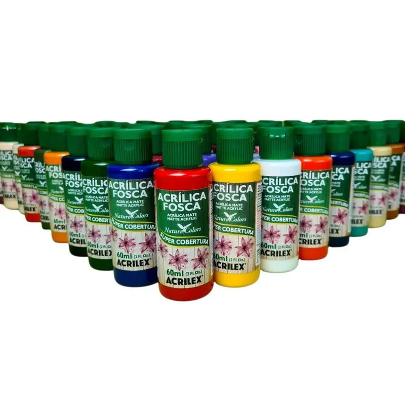 12 Acrilica Crilica Paint Kit For Crafts 60ml Acrilex Choose Colors