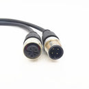 M12  Connector boule side plug 5m Cable plug Male to Female 4P 5P 8Pin PVC line A Type angle & straight