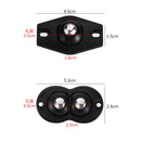 4Pcs Furniture Casters Wheels Heavy Duty Ball Pulley Self Adhesive Stainless Steel 360° Rotation Universal Wheel Load 20/200Kg