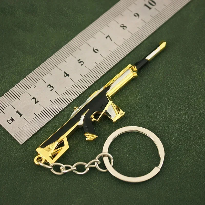 Valorant Weapon Keychain Reaver Karambit Vandal Prime Champions Skins Samurai Sword Pocketknife Weapon Model Gifts Toys for Boys