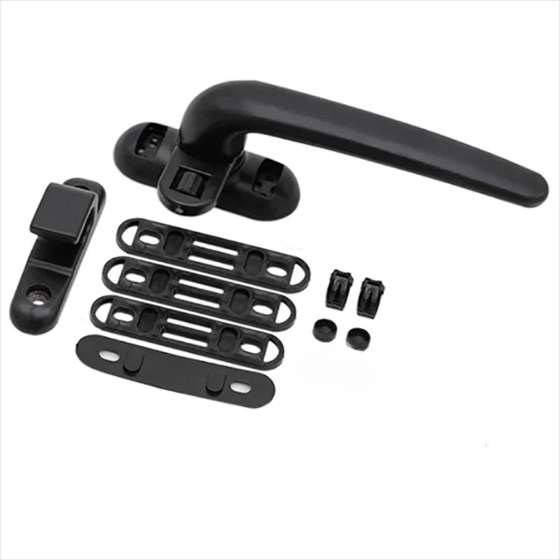 Casement Window Aluminum Alloy Left / Right Hand Locking Handles Grips Solid Window Handle Door and Window Lock Black, White