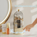 Rotating makeup brush storage box to give your dressing table a new look and easy storage