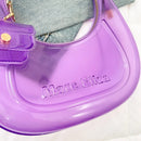 Fashion Half Moon Shoulder Bag For Women 2025 Summer Waterproof PVC Transparent Crossbody Bag 8 Colors Jelly Mobile Phone Purse
