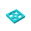 Gobricks GDS-949 Turntable 2 x 2 Plate, Base compatible with 3680  DIY Educational Building Blocks Technical