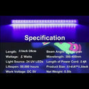 UV GEL Curing Light T5 4W LED USB DC5V 380-400nm UVA Adapter Laptop Banknote Verification Jewelry Appraisal Fluorescence Artwork