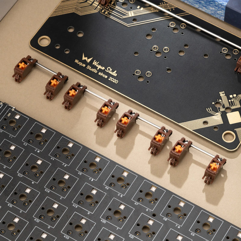 WS Stupid Keyboard Stabilizer Clip-in Stabilizers with 2u 6.25u 7u Wires PCB Mount Keyboard Stabilizers for Custom Keyboards