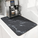 Coffee Machine Mat Rubber Backing Water-Absorbent Dish Drying Pad Kitchen Worktop Drainage Mat Home Decor