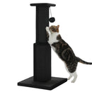 The Tall Timber | 81cm Natural Sisal Cat Scratching Post with Removable Toy
