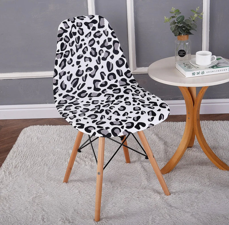 Shell Chair Cover Fashion nordic christmas cover Elastic Armless Scandinavian Chair Kitchen Bar Seat Cushion Furniture protect