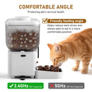 Automatic Cat Feeder Rechargeable Wifi Smart Pet Feeder App Controlled Cat Feeder With Camera Built-in Battery Cat Dog Feeder