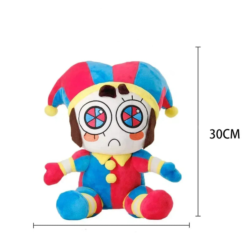 5pcs Digital Circus Plush Toys Amazing Circus Clown Rabbit Po Mni Plush Dolls Fun Cartoon Periphery Stuffed Toys Kids Adults