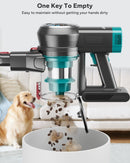 HOMPANY  Vacuum Cleaner for Home with Self-standing,450W/40Kpa 60 Mins Long Runtime, Anti-tangled Stick Vacuum with LED Display