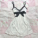 Solid color lace dress with bow decoration sweet casual Y2K top sexy street rock aesthetic retro punk Harajuku hop women's dress