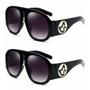 HBK Luxury Celebrity Sunglasses Women Men Retro Oversized Oval Sun Glasses Hip Hop Style High Quality Big Frame Brown Gray Lens