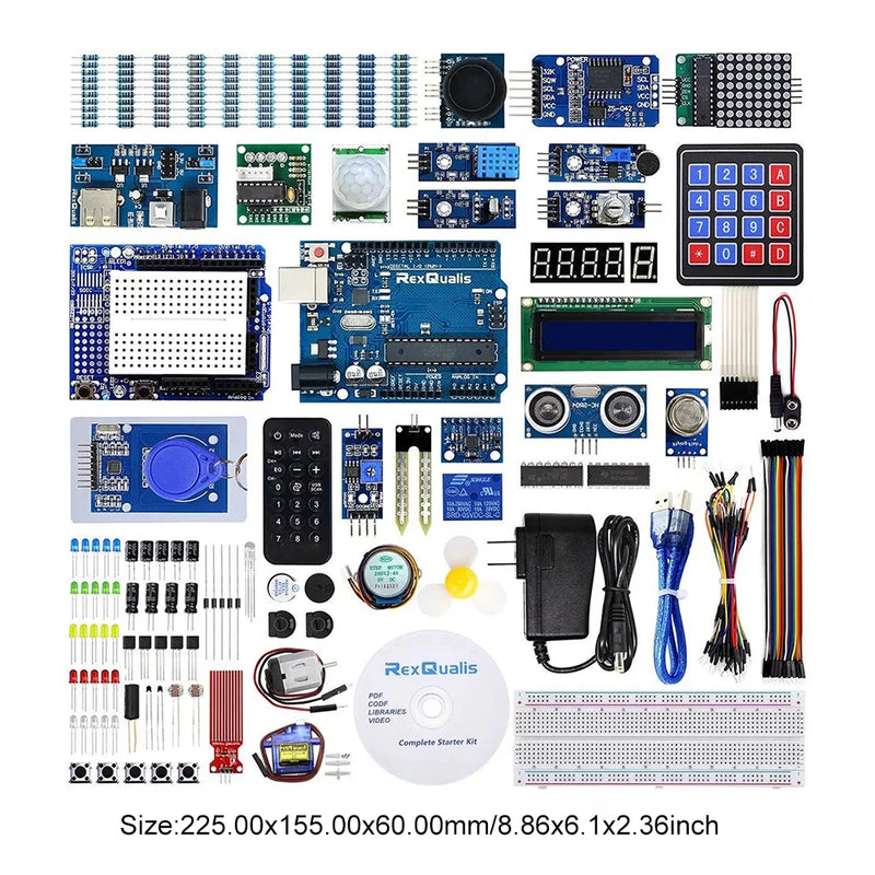 Most Complete Starter Kit for Arduino un0 R3 STEM Projects with Servo Most Complete Electrnoics Starter Kit LEDs for Arduino IDE