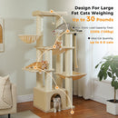 Big Cat Tree for Large Cats Robust Cat Tower with Several Levels Cat House Climbing Tree with Hammock 11 Sisal Posts Large Perch