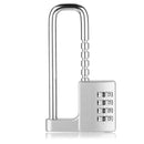 New Adjustable Lengthened U-shaped Lock File Cabinet Wardrobe Door Handle Lock Mechanical Password Lock Padlock Lock Head