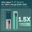 dé Electric Car charger Type 2 16A 3.7kW Schuko with Digital Display 6m 8m 10m 15m 20m Charging Cable Mode 2 for Home Outdoor