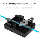 Creality Ender 3 V3 SE/KE Filament Runout Sensor, 3D Printer Smart Filament Break Detection Module Detector with LED Light