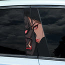 1PC/2PCS Japanese Style Prajna Car Stickers Auto B Pillar Waterproof JDM Decoration Cover Scratch Car Doors Pillar Vinyl Decals