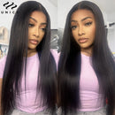 UNice Bye Bye Knots 7x5 Lace Straight Wig Pre Cut Pre Bleached Glueless Wig Human Hair Ready To Wear 150% Density 26Inch