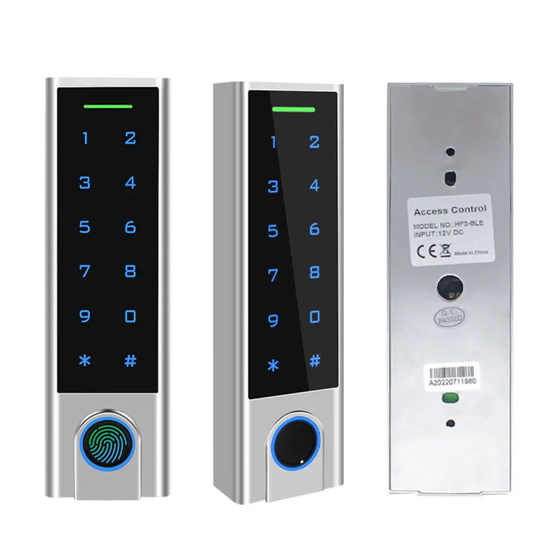 Zine-Alloy IP66 Waterproof Smart TTLock App  Bluetooth Fingerprint or Bell Access Control Keypad Opener Reader Door Lock System