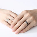 1/2pcs Couple Rings Fashion Creativity Personality Angel Demon Adjustable Ring Set for Lovers Jewelry Engagement Wedding Gift