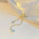 Gold Silver Color Leaves Ear Cuff Without Piercing Ear Clips Set Leaves Earrings for Women Trendy Earring Pearl Drop Jewelry