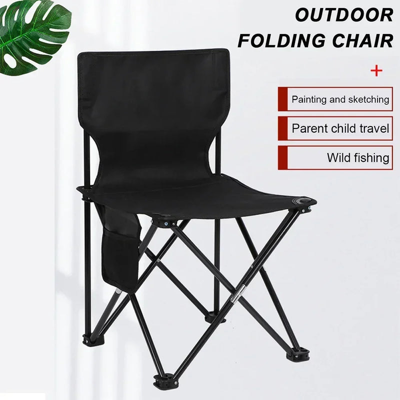 Camping Chair Outdoor Folding Beach Multifunctional Lazy Chair Easy Storage Fishing Chair Picnic Camping Equipment