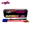 CNHL 2S 3S 4S Lihv Battery 7.6V 11.4V 15.2V 8200mAh 9000mAh 120C HV HardCase With EC5 Plug For RC Car Boat Airplane Truck Truggy