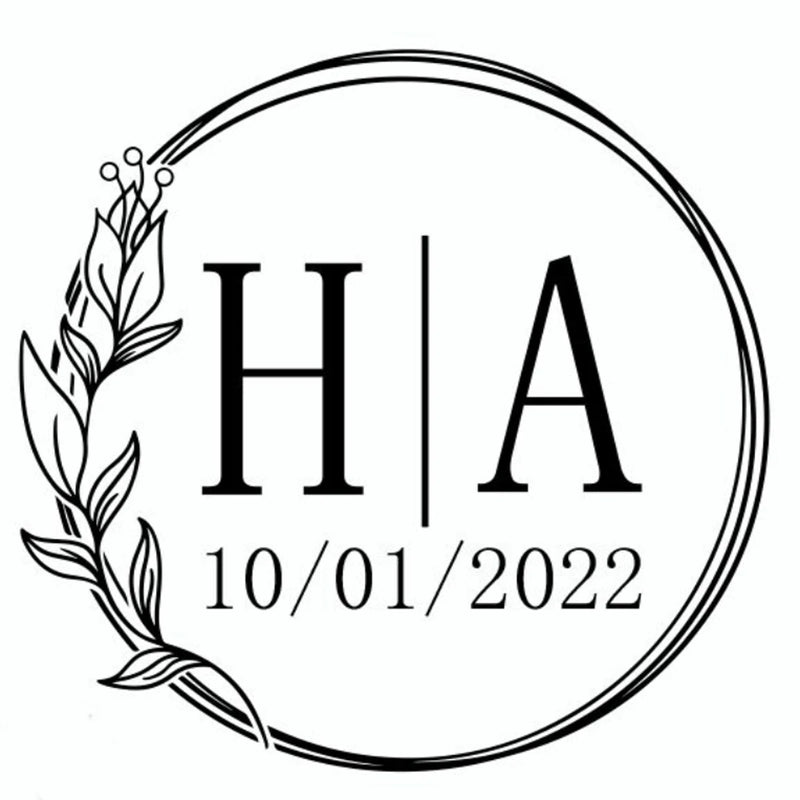 96 Pcs Personalized Round Circle Label Stickers Custom Name Date Thank You Stickers for Bridal Shower Party Favors